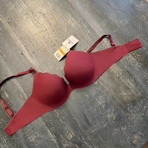 Cute maroon 30DD push-up bra